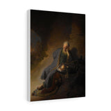 Jeremiah mourning over the Destruction of Jerusalem - Rembrandt Canvas