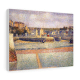 Port-en-Bessin, The Outer Harbor, Low Tide - Georges Seurat Canvas