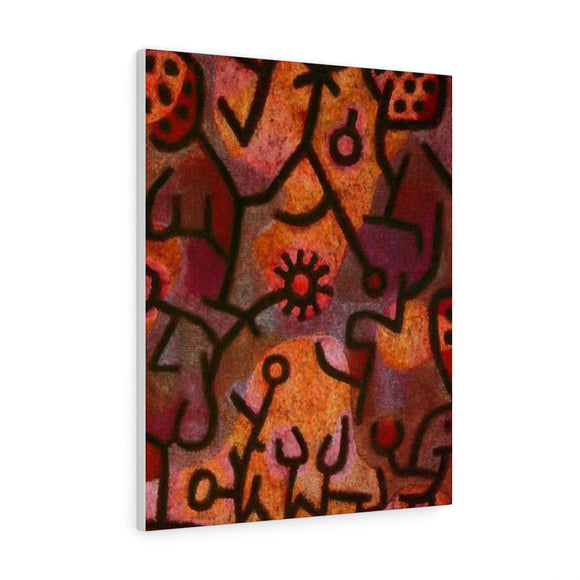 Flora on rocks Sun - Paul Klee Canvas