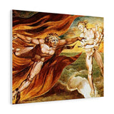 The Good and Evil Angels - William Blake Canvas