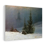 Winter landscape - Caspar David Friedrich Canvas