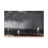 Thunder Storm On Narragansett Bay - Martin Johnson Heade Canvas Wall Art