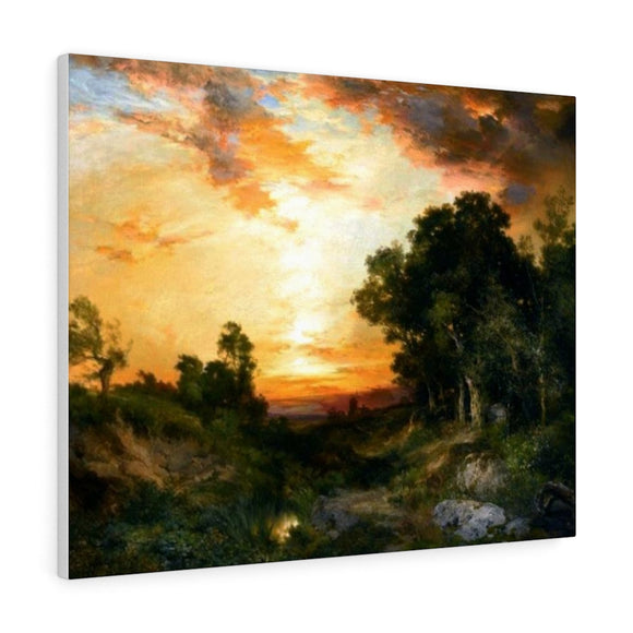 Sunset, Amagansett - Thomas Moran Canvas