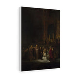 Christ and the Woman Taken in Adultery - Rembrandt Canvas