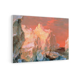 Icebergs and Wreck in Sunset - Frederic Edwin Church Canvas