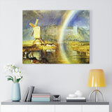 Arundel Castle, with Rainbow - Joseph Mallord William Turner Canvas