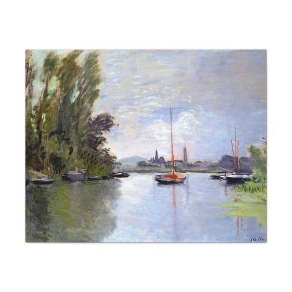 Argenteuil Seen from the Small Arm of the Seine - Claude Monet Canvas Wall Art