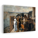 Semiramis Building Babylon - Edgar Degas Canvas