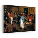 Peasant Wedding - Pieter Bruegel the Elder Canvas