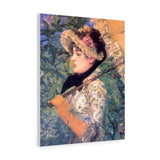Spring (Study of Jeanne Demarsy) - Edouard Manet Canvas