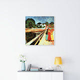 Girls on a Bridge - Edvard Munch Canvas