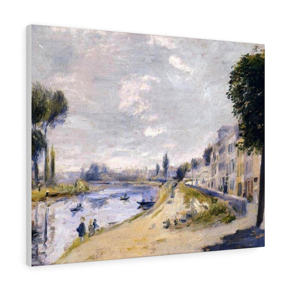 The Banks of the Seine - Pierre-Auguste Renoir Canvas