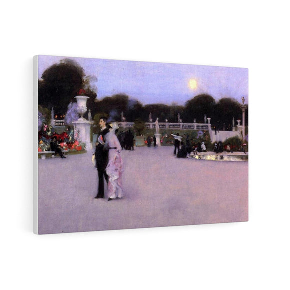 Luxembourg Gardens at Twilight - John Singer Sargent Canvas