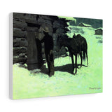 The Belated Traveler - Frederic Remington Canvas