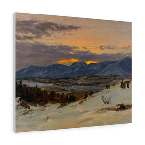 Winter Twilight from Olana - Frederic Edwin Church Canvas