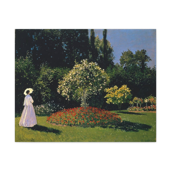 Jeanne-Marguerite Lecadre in the Garden - Claude Monet Canvas Wall Art