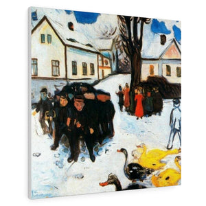 The Village Street - Edvard Munch Canvas