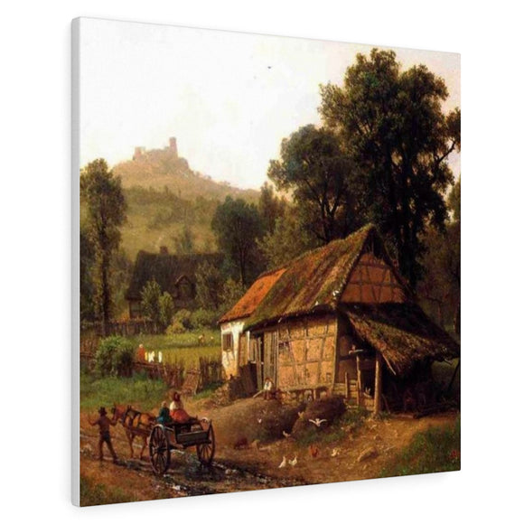 In the Foothills - Albert Bierstadt Canvas