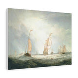 Helvoetsluys Ships Going out to Sea - Joseph Mallord William Turner Canvas
