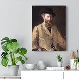 Self Portrait with a Palette - Edouard Manet Canvas