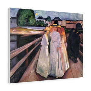 The Ladies on the Bridge - Edvard Munch Canvas