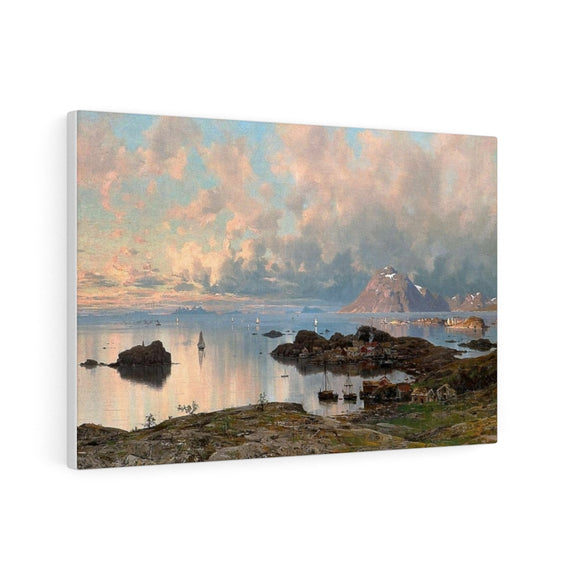 Fishing weather on Lofoten - Adelsteen Normann Canvas
