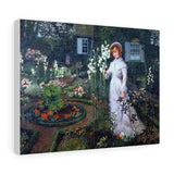 The Rector's Garden, Queen of the Lilies - John Atkinson Grimshaw Canvas