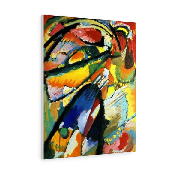 An angel of the Last Judgement - Wassily Kandinsky Canvas