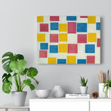 Composition with Color Fields - Piet Mondrian Canvas