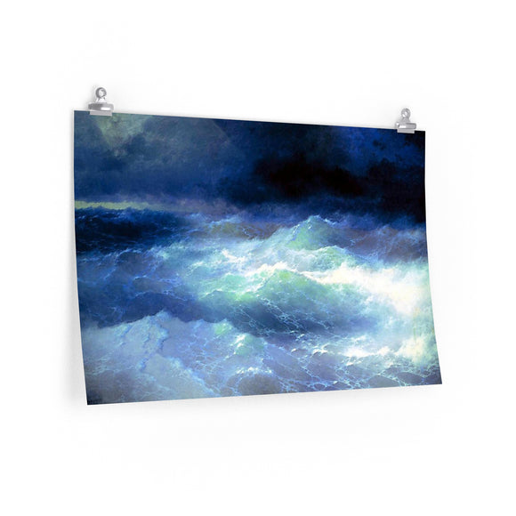 Among the Waves - Ivan Aivazovsky Premium Matte horizontal posters