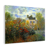 The Garden of Monet at Argenteuil - Claude Monet Canvas