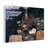 Moonlight on the Shore - Edvard Munch Canvas