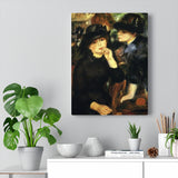 Two Girls in Black - Pierre-Auguste Renoir Canvas