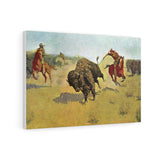 buffalo runners - Frederic Remington Canvas