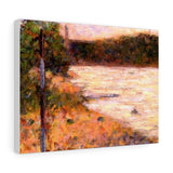 A River Bank (The Seine at Asnieres) - Georges Seurat Canvas