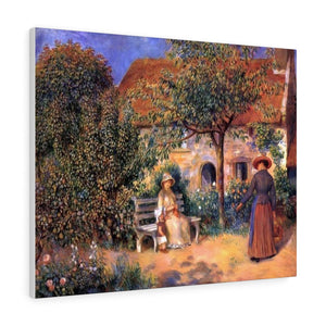 Garden Scene In Brittany - Pierre-Auguste Renoir Canvas