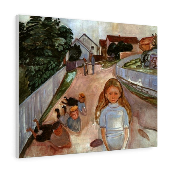Street in Asgardstrand - Edvard Munch Canvas