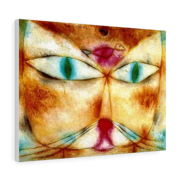 Cat and Bird - Paul Klee Canvas