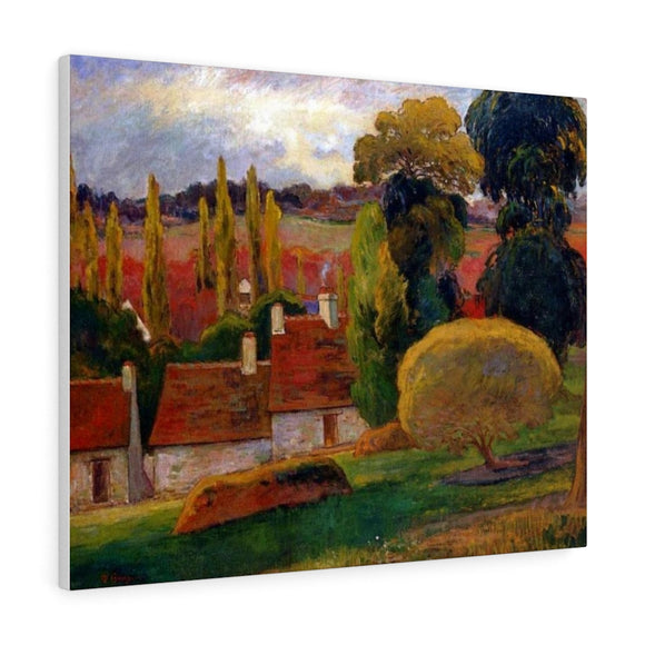 Farm In Brittany - Paul Gauguin Canvas