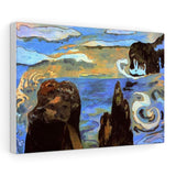 At The Black Rocks (Rocks By The Sea) - Paul Gauguin Canvas
