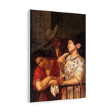 The Flirtation A Balcony In Seville - Mary Cassatt Canvas