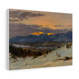 Winter Twilight from Olana - Frederic Edwin Church Canvas