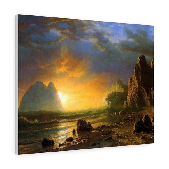 Sunset on the Coast - Albert Bierstadt Canvas