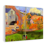 A breton landscape, David's mill - Paul Gauguin Canvas