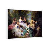 Eugénie, Empress of the French and her Ladies in Waiting - Franz Xaver Winterhalter Canvas