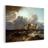 Ships Bearing up for Anchorage ('The Egremont Sea Piece') - Joseph Mallord William Turner Canvas