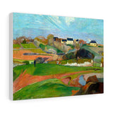 Fields At Le Pouldu - Paul Gauguin Canvas
