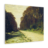 Road in a Forest Fontainebleau - Claude Monet Canvas Wall Art