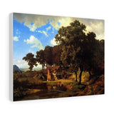 A Rustic Mill - Albert Bierstadt Canvas