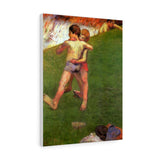 Breton Boys Wrestling - Paul Gauguin Canvas